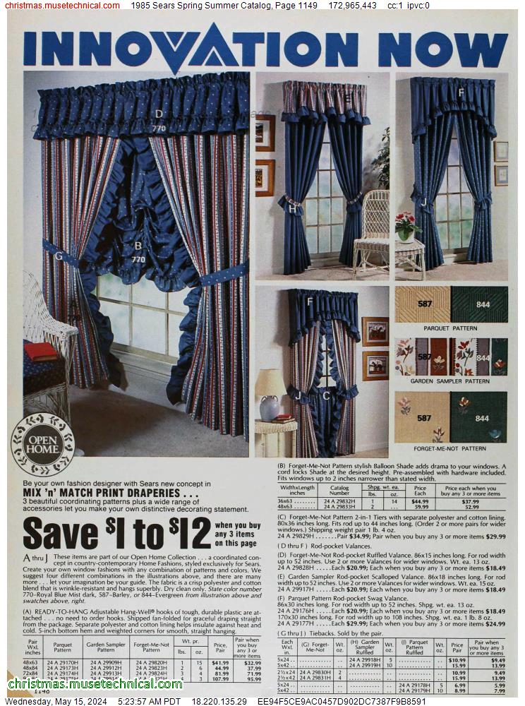1985 Sears Spring Summer Catalog, Page 1149