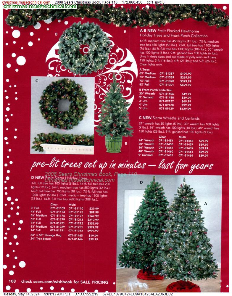 2008 Sears Christmas Book, Page 110