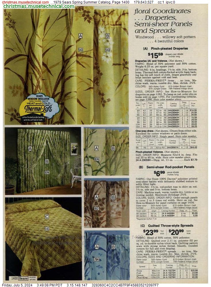 1979 Sears Spring Summer Catalog, Page 1400