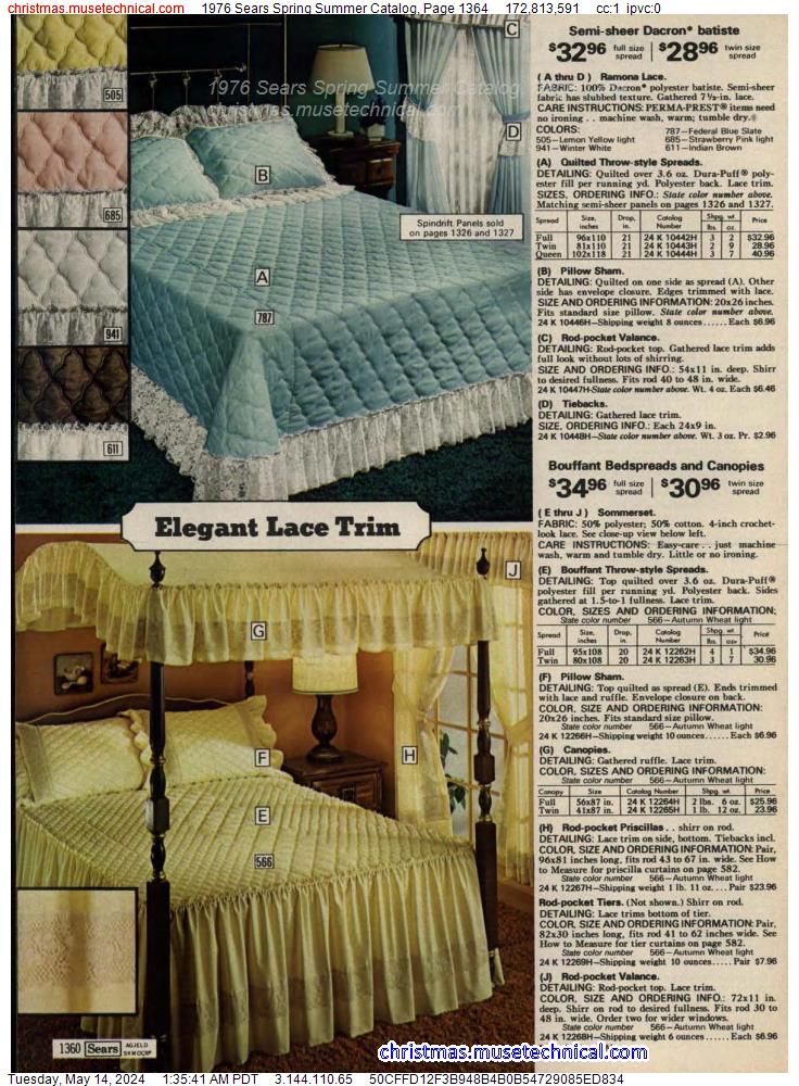 1976 Sears Spring Summer Catalog, Page 1364