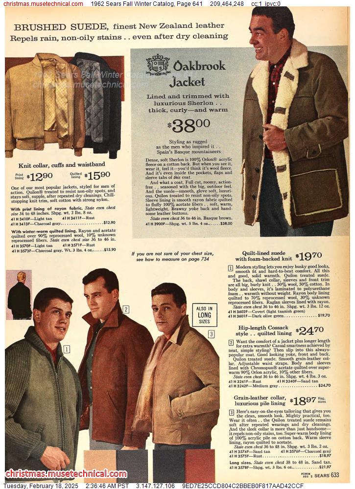 1962 Sears Fall Winter Catalog, Page 641