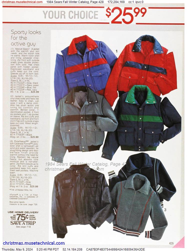 1984 Sears Fall Winter Catalog, Page 428