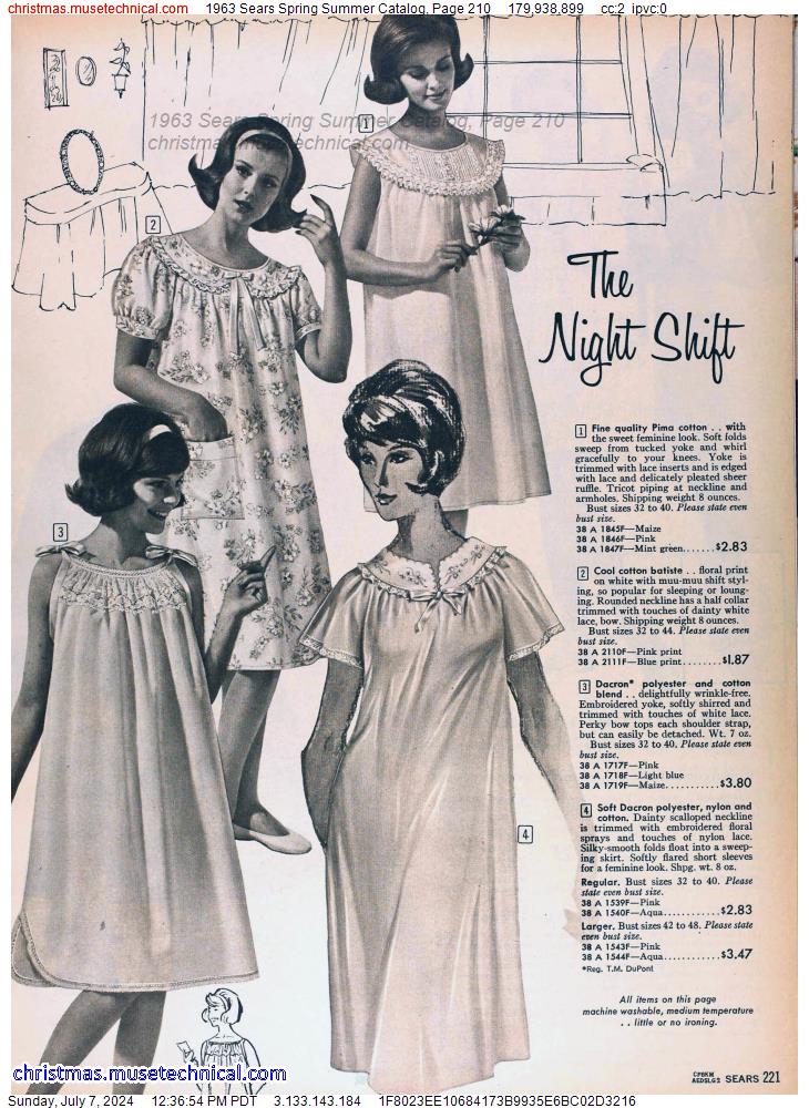 1963 Sears Spring Summer Catalog, Page 210