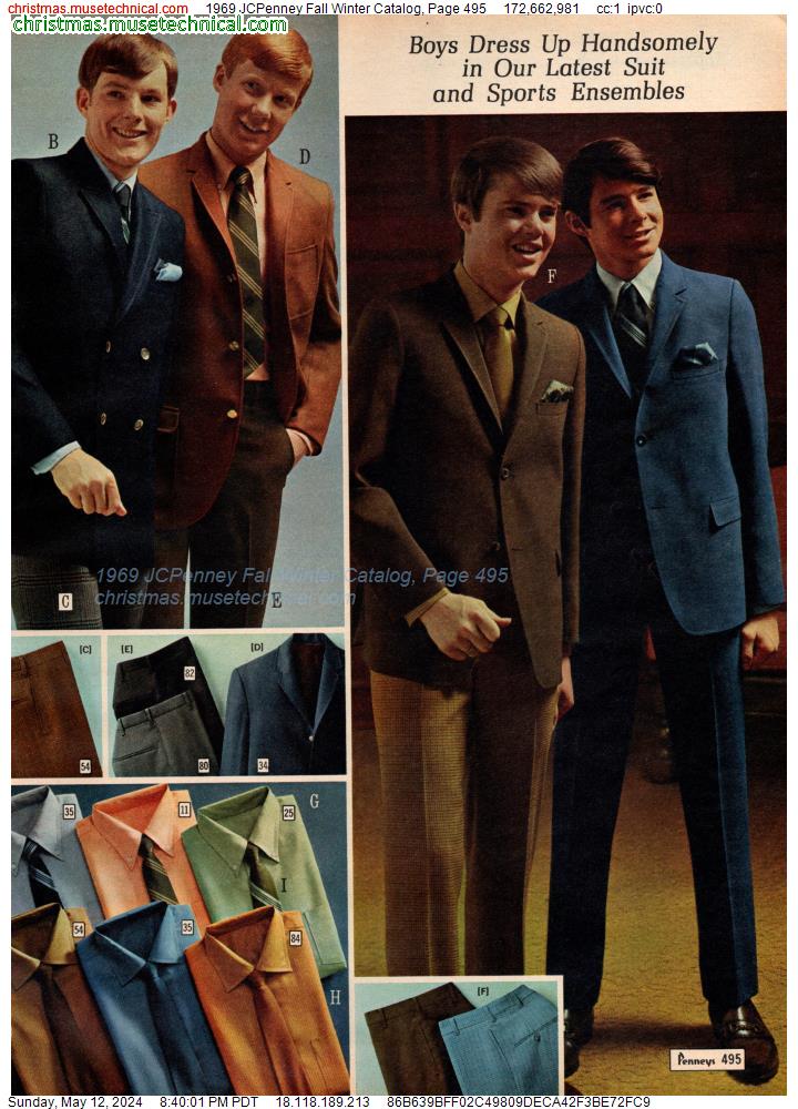 1969 JCPenney Fall Winter Catalog, Page 495