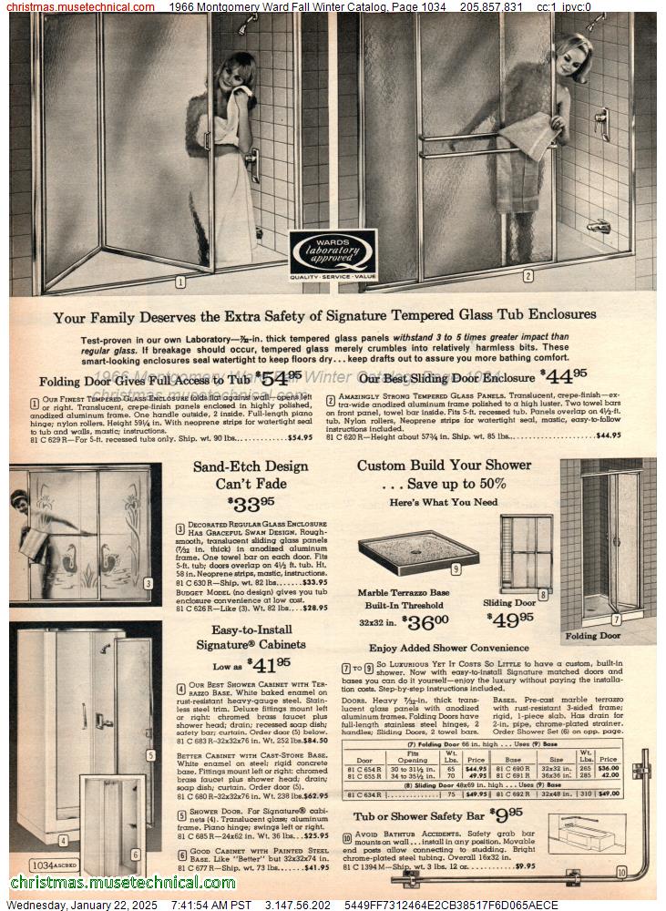 1966 Montgomery Ward Fall Winter Catalog, Page 1034