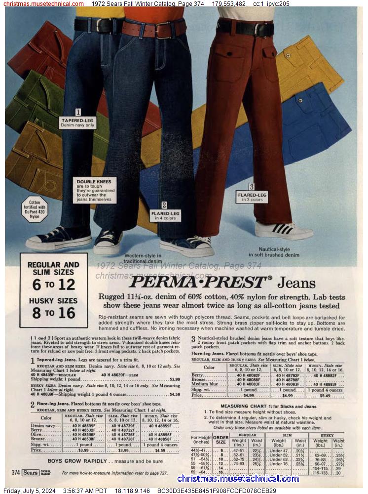 1972 Sears Fall Winter Catalog, Page 374