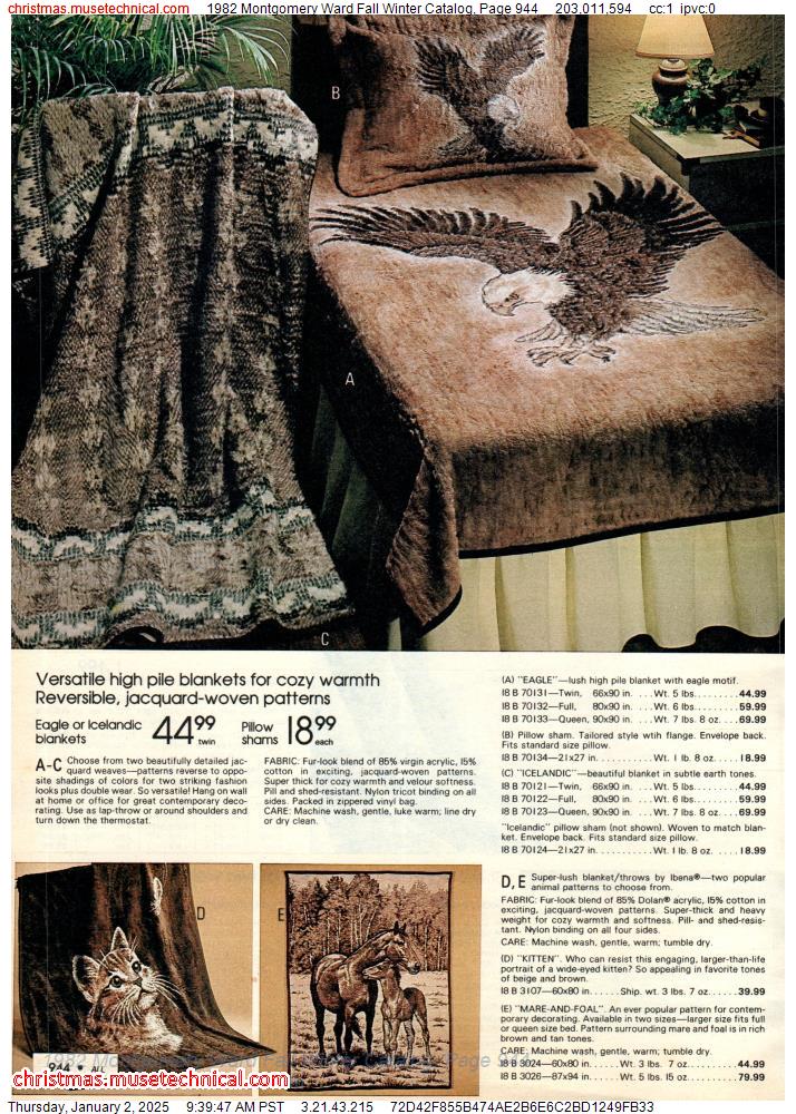 1982 Montgomery Ward Fall Winter Catalog, Page 944