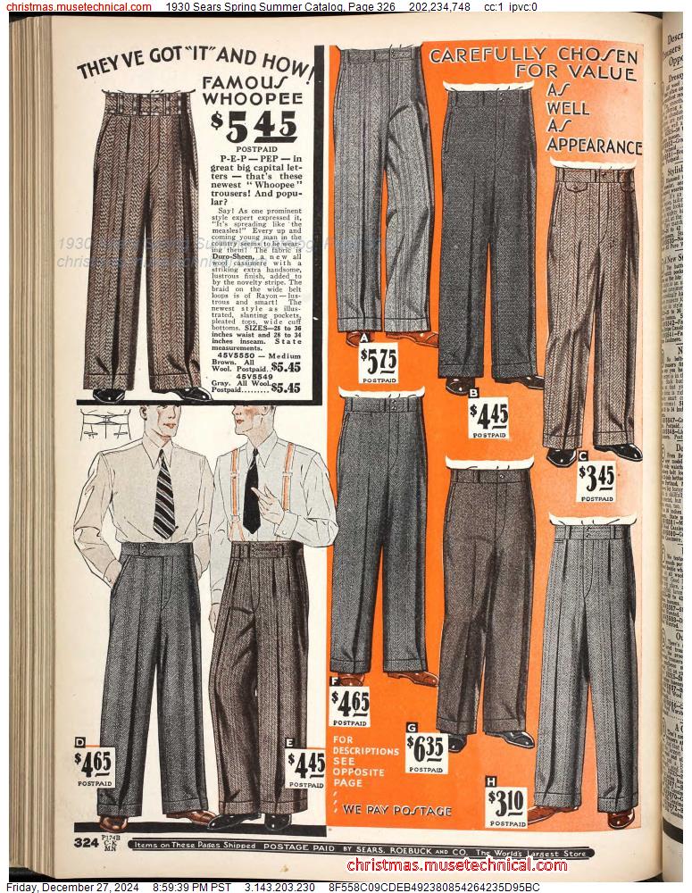 1930 Sears Spring Summer Catalog, Page 326