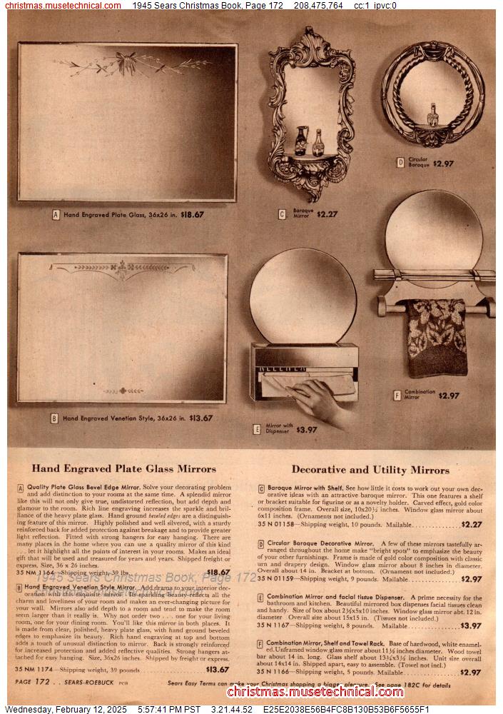 1945 Sears Christmas Book, Page 172