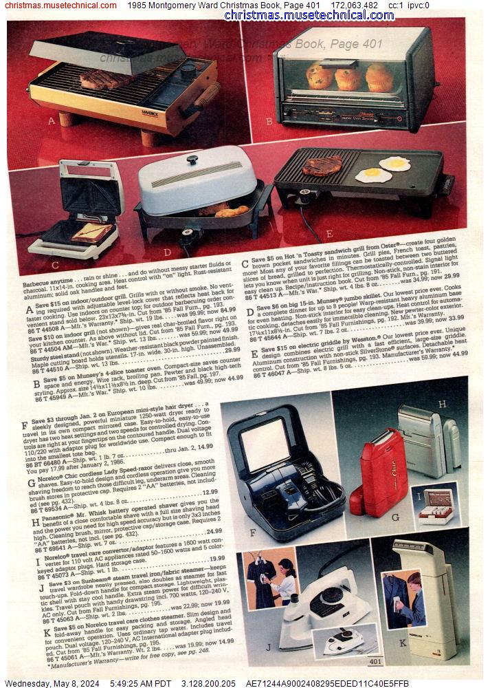 1985 Montgomery Ward Christmas Book, Page 401