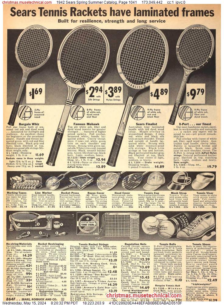 1942 Sears Spring Summer Catalog, Page 1041