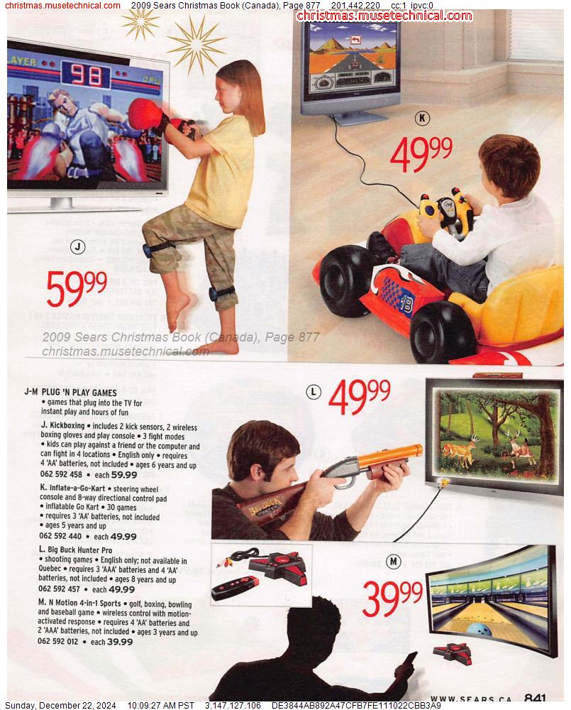 2009 Sears Christmas Book (Canada), Page 877