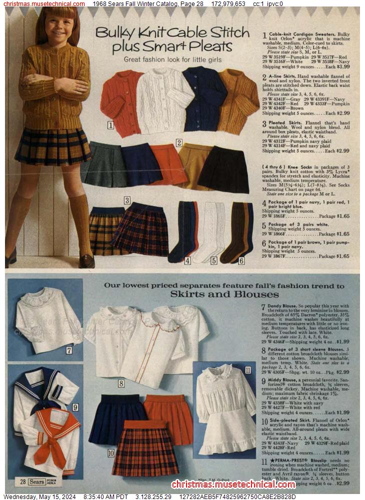 1968 Sears Fall Winter Catalog, Page 28