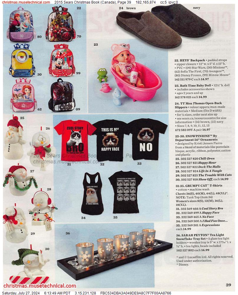 2015 Sears Christmas Book (Canada), Page 39