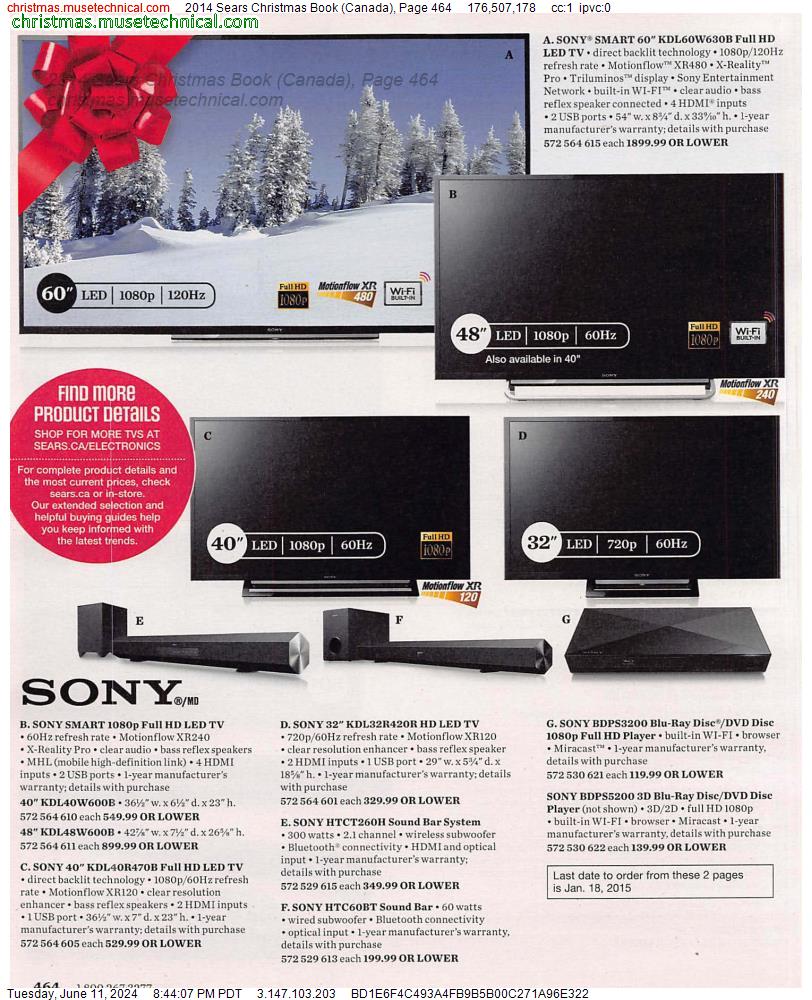 2014 Sears Christmas Book (Canada), Page 464