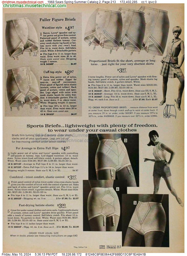 1968 Sears Spring Summer Catalog 2, Page 213