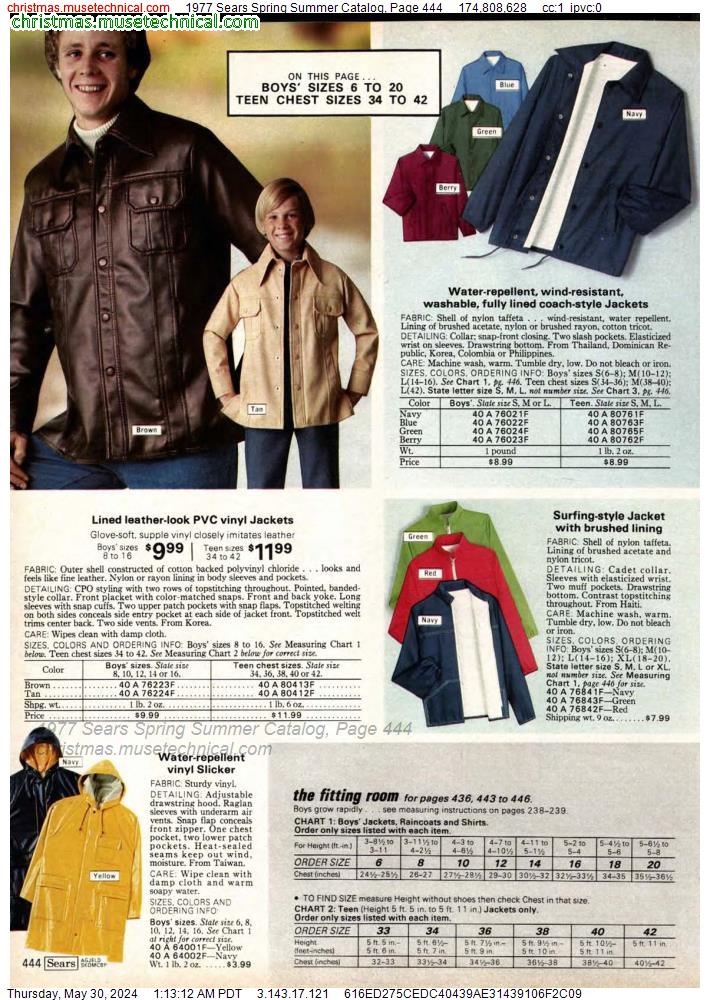 1977 Sears Spring Summer Catalog, Page 444