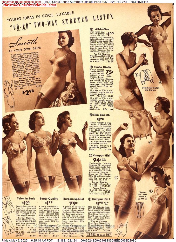 1939 Sears Spring Summer Catalog, Page 195