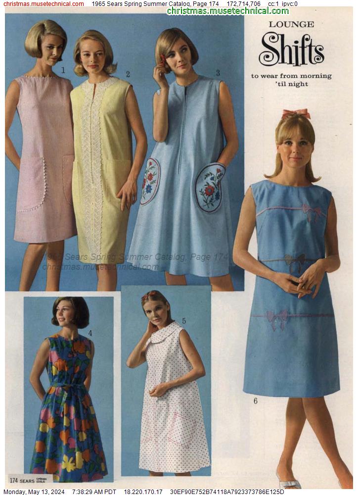 1965 Sears Spring Summer Catalog, Page 174