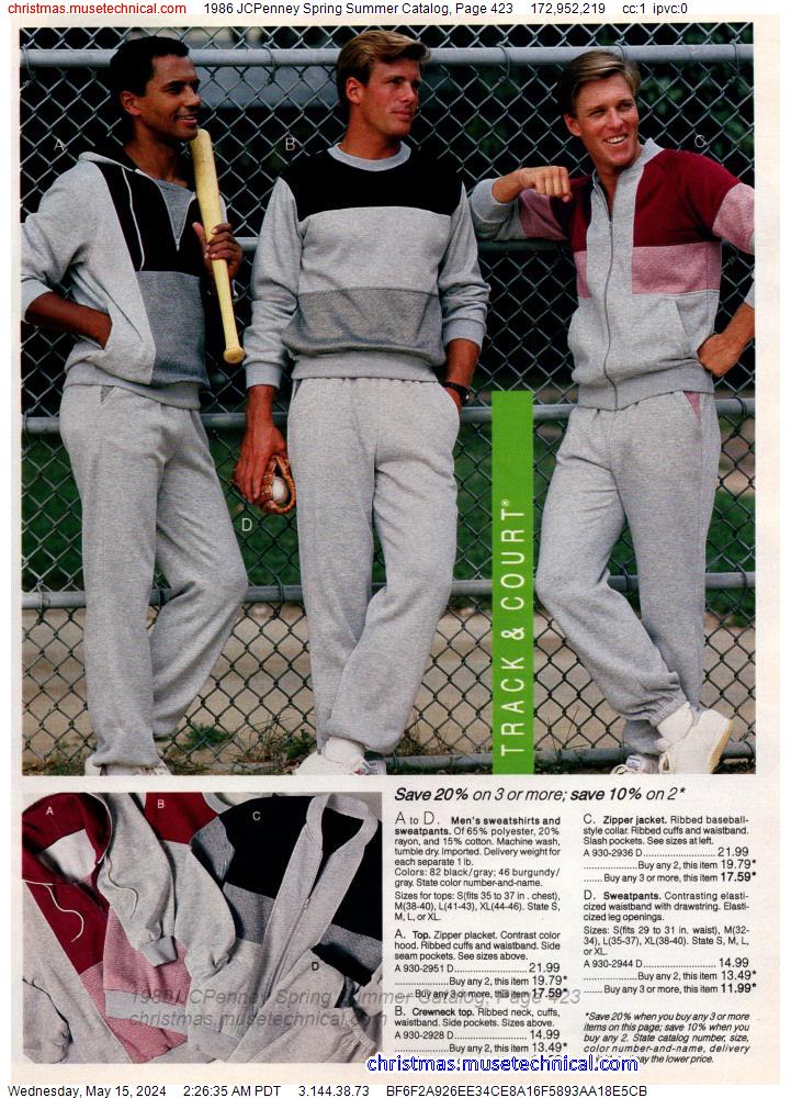 1986 JCPenney Spring Summer Catalog, Page 423