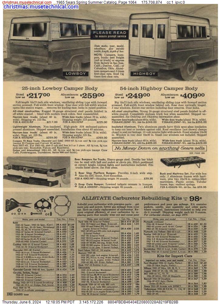 1965 Sears Spring Summer Catalog, Page 1064