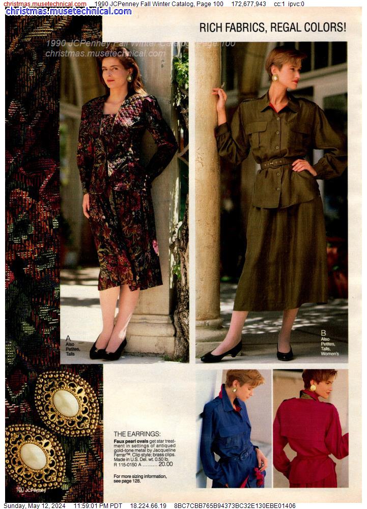 1990 JCPenney Fall Winter Catalog, Page 100