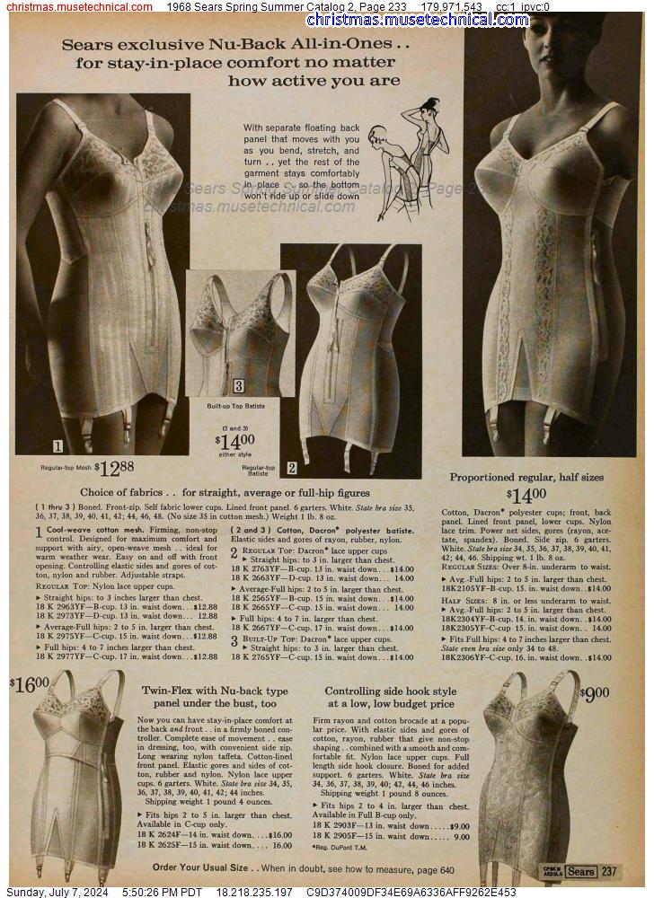 1968 Sears Spring Summer Catalog 2, Page 233