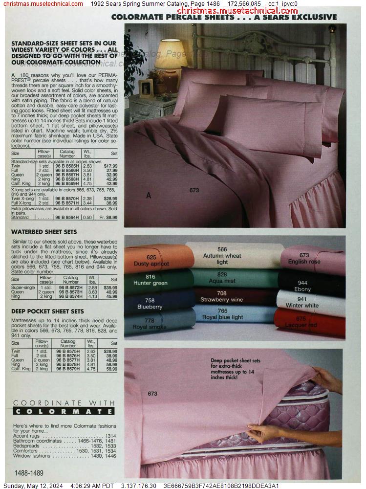 1992 Sears Spring Summer Catalog, Page 1486