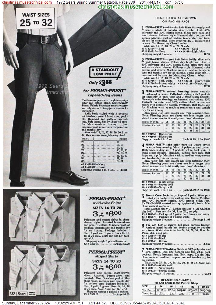 1972 Sears Spring Summer Catalog, Page 330