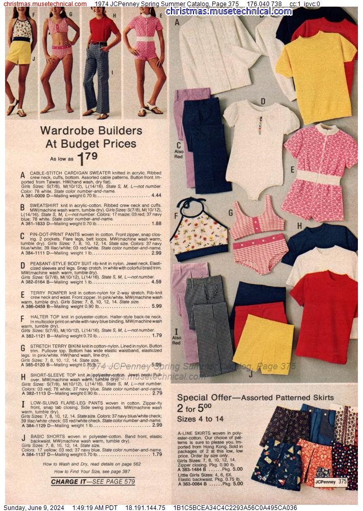 1974 JCPenney Spring Summer Catalog, Page 375