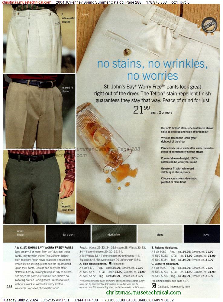 2004 JCPenney Spring Summer Catalog, Page 288