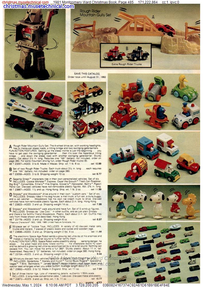 1981 Montgomery Ward Christmas Book, Page 485