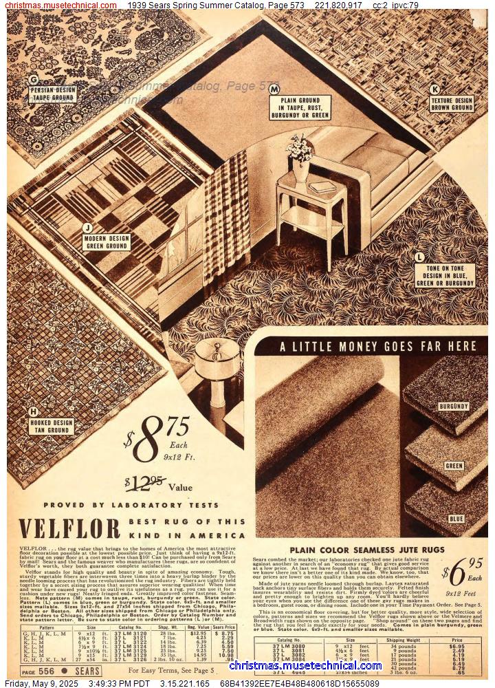 1939 Sears Spring Summer Catalog, Page 573