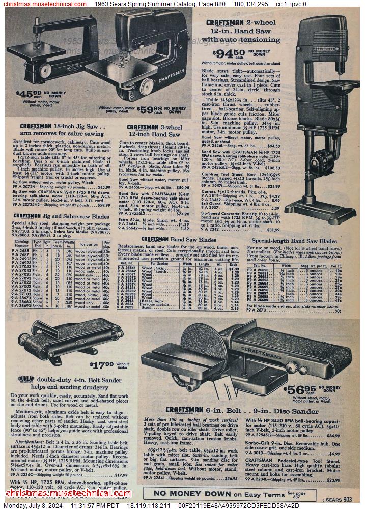 1963 Sears Spring Summer Catalog, Page 880
