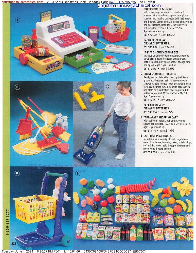 2003 Sears Christmas Book (Canada), Page 840