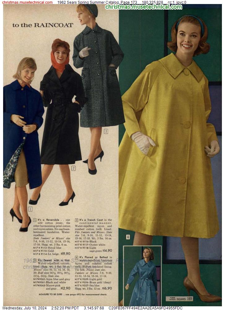 1962 Sears Spring Summer Catalog, Page 173