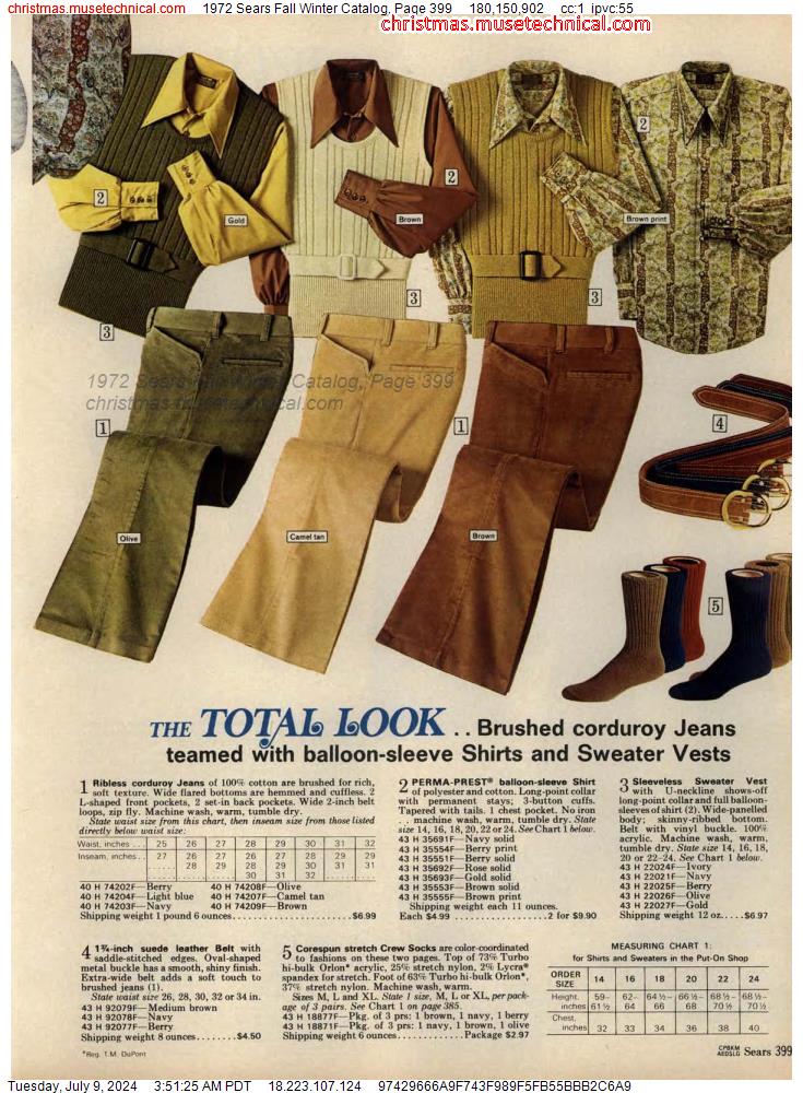 1972 Sears Fall Winter Catalog, Page 399