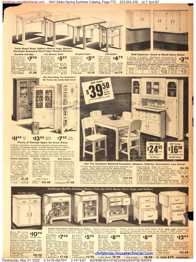 1941 Sears Spring Summer Catalog, Page 775