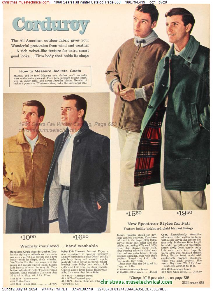 1960 Sears Fall Winter Catalog, Page 653