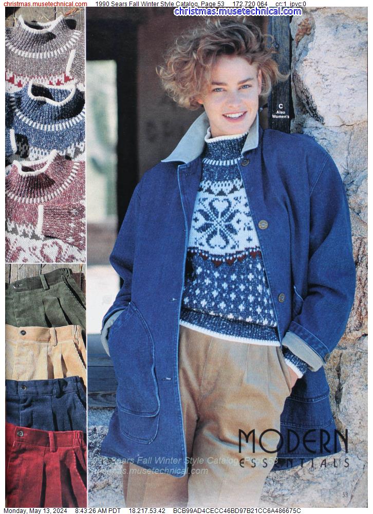 1990 Sears Fall Winter Style Catalog, Page 53