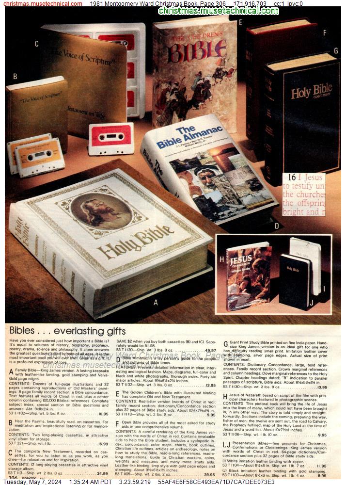 1981 Montgomery Ward Christmas Book, Page 306