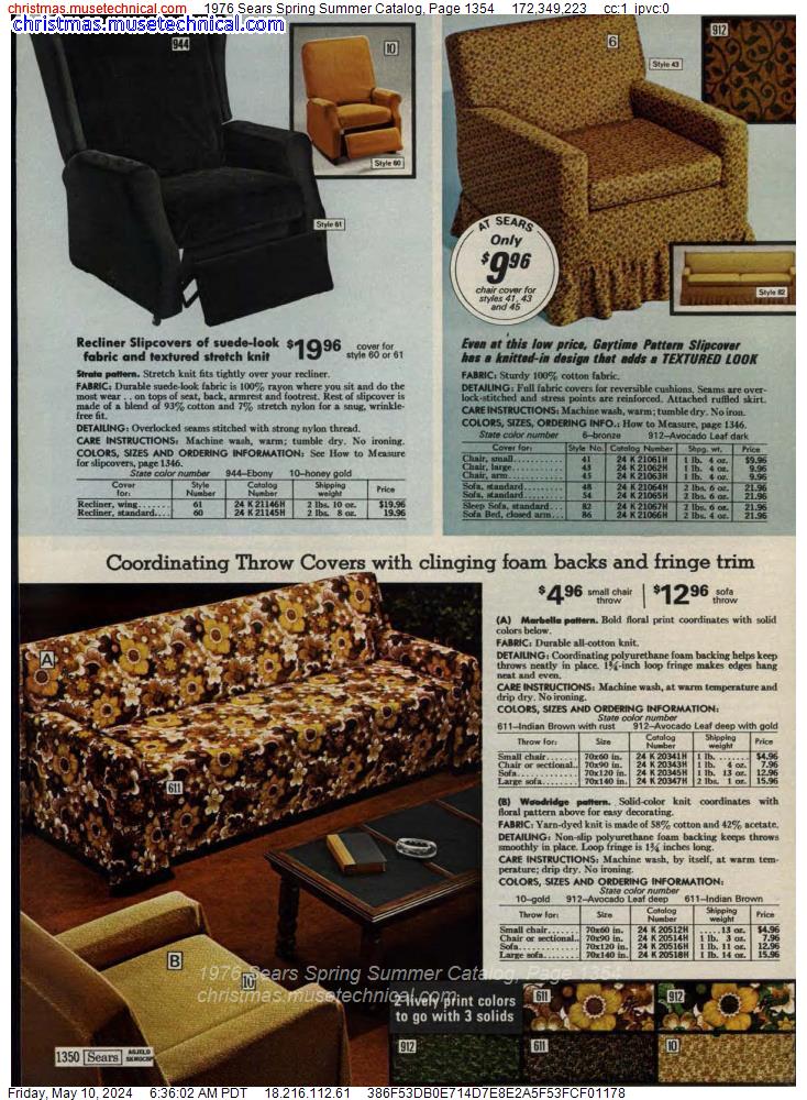 1976 Sears Spring Summer Catalog, Page 1354