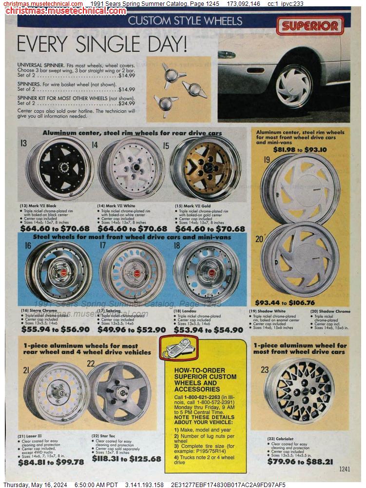 1991 Sears Spring Summer Catalog, Page 1245
