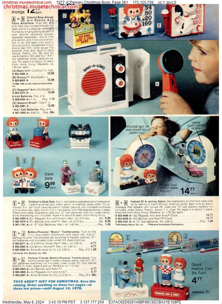 1977 JCPenney Christmas Book, Page 361