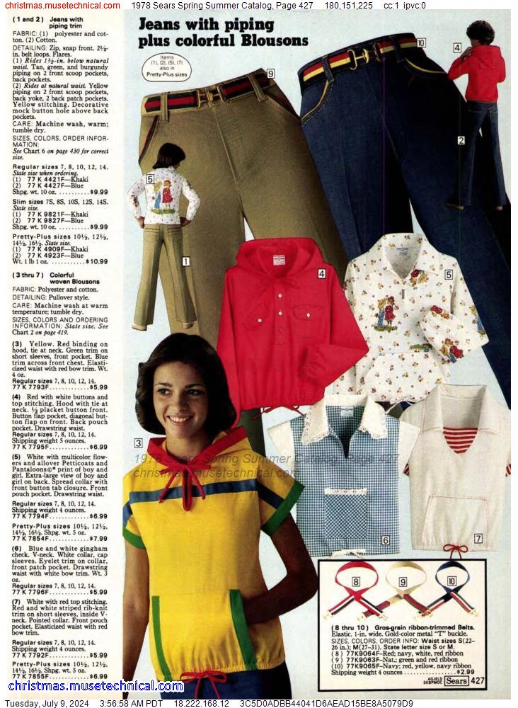 1978 Sears Spring Summer Catalog, Page 427