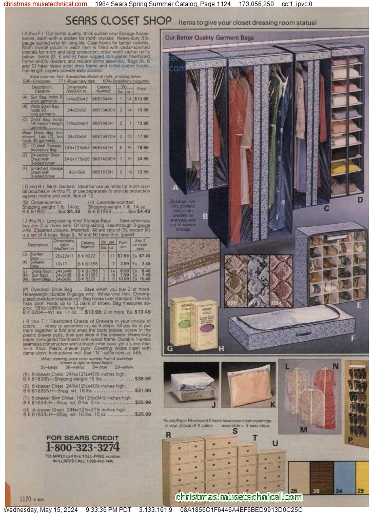1984 Sears Spring Summer Catalog, Page 1124