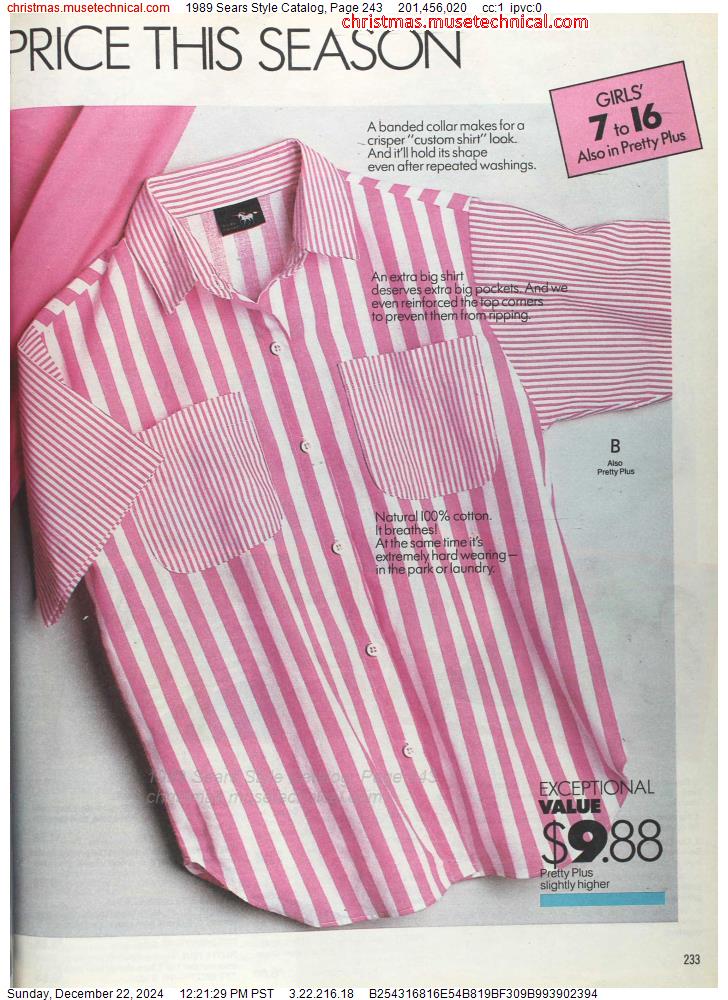 1989 Sears Style Catalog, Page 243