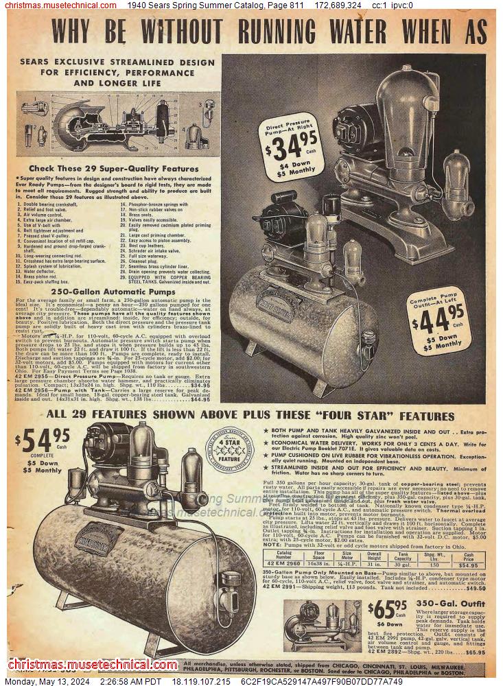 1940 Sears Spring Summer Catalog, Page 811