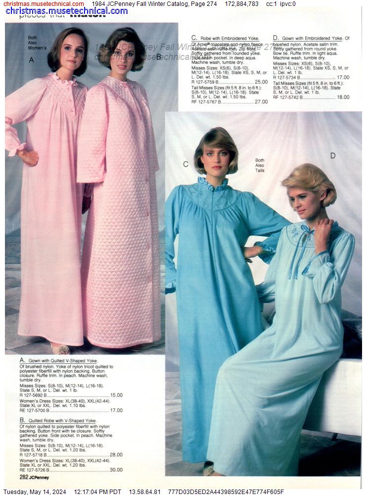 1984 JCPenney Fall Winter Catalog, Page 274