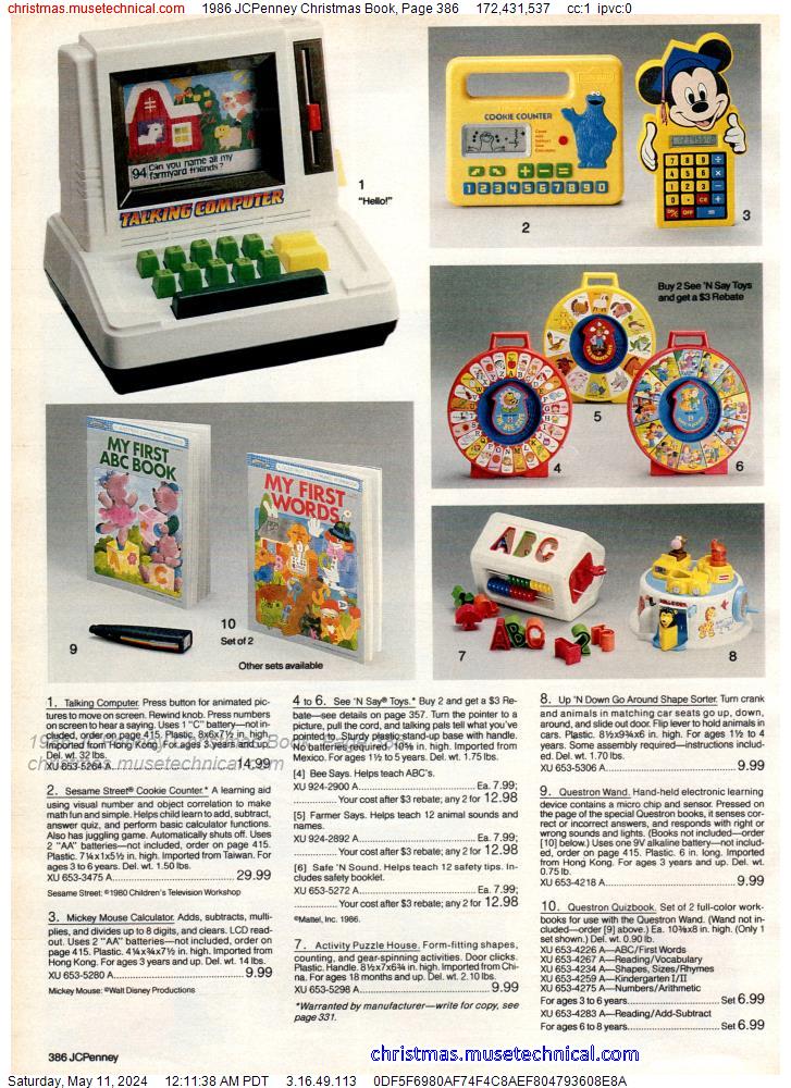 1986 JCPenney Christmas Book, Page 386